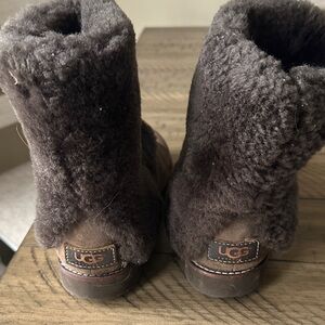 UGG Dark Brown Shearling Boots